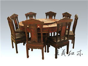 【红木餐桌家具红木文化价值无法计算荷为贵餐桌家具精品】-